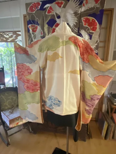 100% Handmade/sewn DRayleD Kimono Cardigan Jacket. Fully Lined 100%silk. Vintage