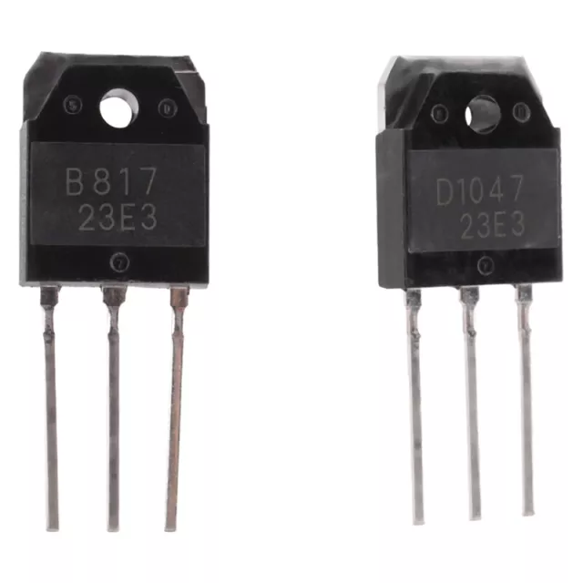 2 Silizium Transistoren - D1047 + B817, 200V, 12A S9M66658