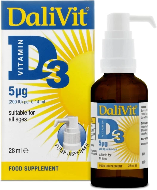 DALIVIT DAILY VITAMIN D3 for Babies Toddlers amp Children Over 1 Month