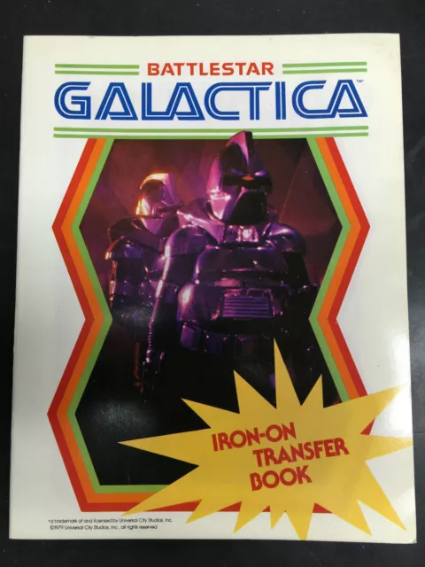 Vintage Book Battlestar Galactica TV Show 1979 T-Shirt 12 Iron-On Transfers Lot