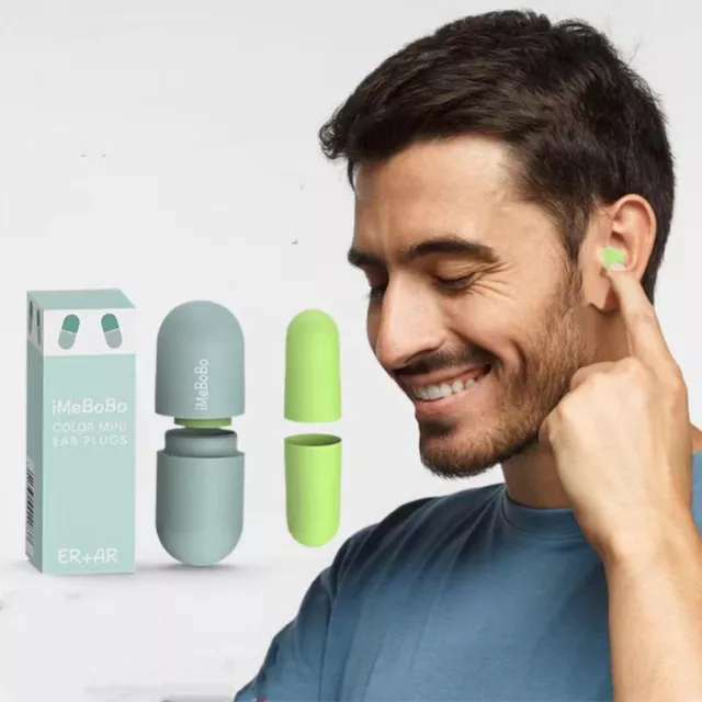 Anti-bruit Prévention du bruit Earmuff Éponge Bouchons d'oreille de sommeil