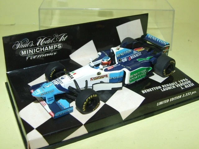 Voiture de F1 Benetton Renault B197 Alesi - Minichamps 1/43e - France
