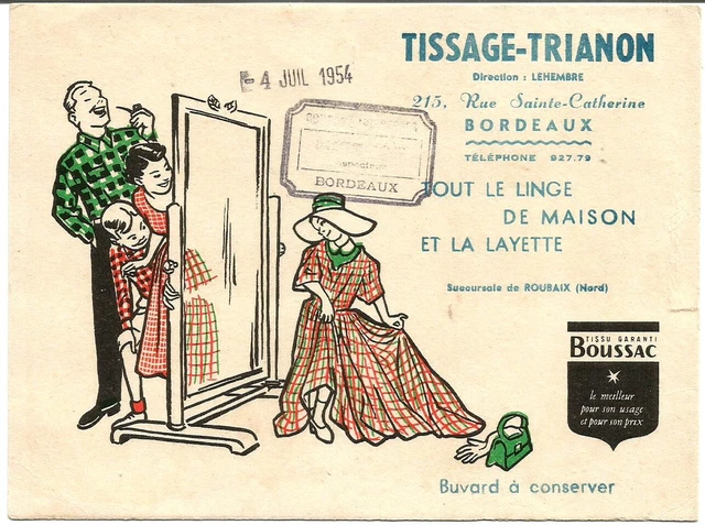 Bordeaux.Buvard Tissage-Trianon.Rue Ste Catherine.