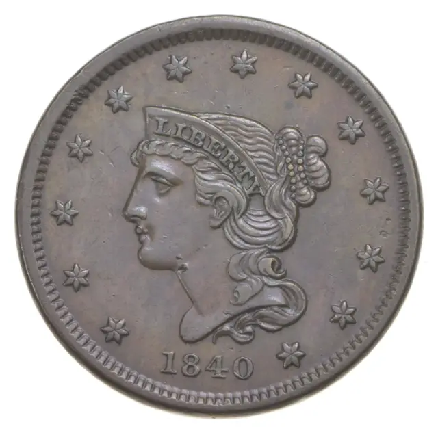 1840 Braided Hair Large Cent - Small Date - N.1 *5572