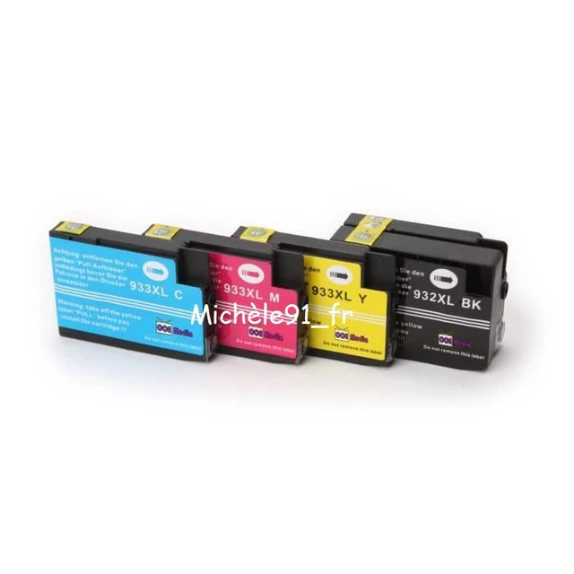 JIMIGO 932 933 Remplacement pour HP 932XL 933XL Cartouches d'encre