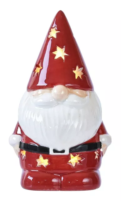 Ganz H1 Midwest-CBK LED Light Up Mini Shimmer Ceramic 4" H Gnome MX181461 DEFECT