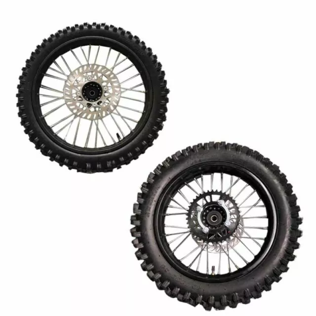 17" Front 70/100-17 + 14" Rear 90/100-14 Tyre Rim Wheel Dirt Bike 125cc 150cc