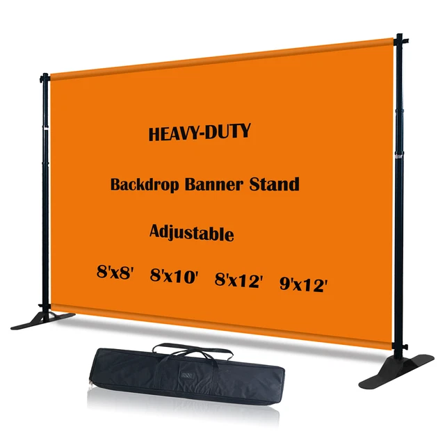 Banner Stand Step and Repeat Adjustable Telescopic Trade Show Backdrop Banner Stand Step and Repeat Adjustable Telescopic Trade Show Backdrop