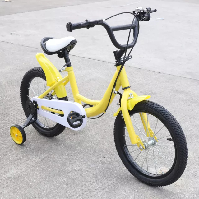 Kid Bicycle w/Training Wheels Height Adjusted 16-Inch 5-8 year-old Child Bicycle