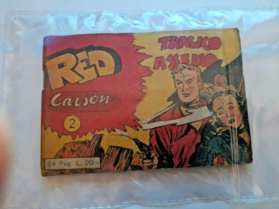 STRISCIA FUMETTI RED CARSON N 2 AUDACE 1950 ORIGINALE COLLANA ZENITH BONELLI 