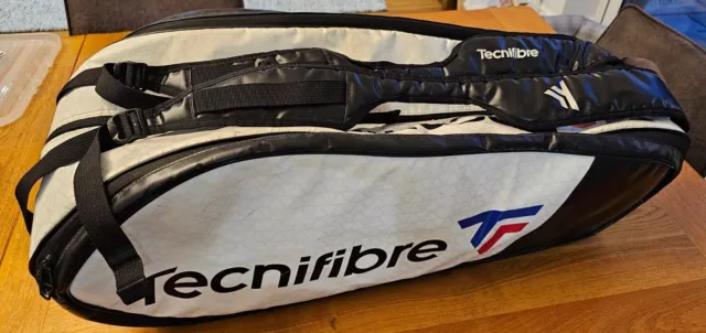 Technifibre 9 Racquet Racket Bag, 3 x Main, 1 x Side, 1 x Shoe Compartments