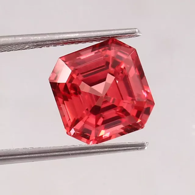 Naturel sans Défaut Ceylan Padparadscha Saphir Assche Coupe Libre Gemme 12x12 MM 3