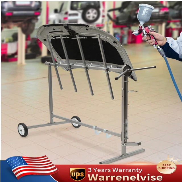 AUTO BODY PAINT Stand Painting Rack Holder Tool Car Door Hood Fender ...