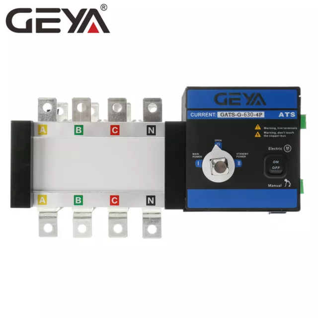 GEYA Commutateur de transfert automatique industriel grille 630A vers générateur