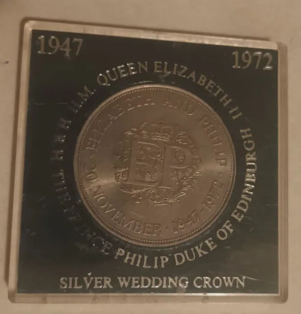 1972 Elizabeth II Silver Wedding Crown