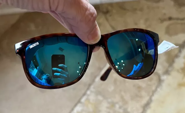 NWT CALCUTTA “MAYA” Tortoise Polarized Sunglasses With Blue Lens $22.00 ...