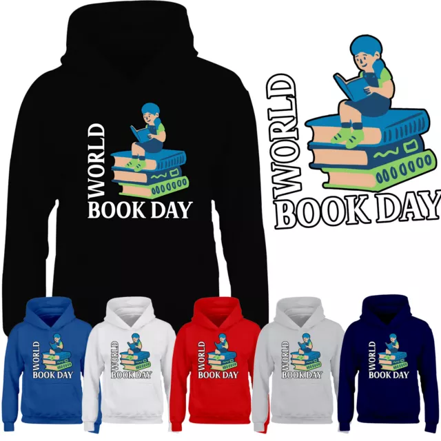 World Book Day School 2024 Boys Hoodie Funny Story Fancy Dress Girls Gift Hoody