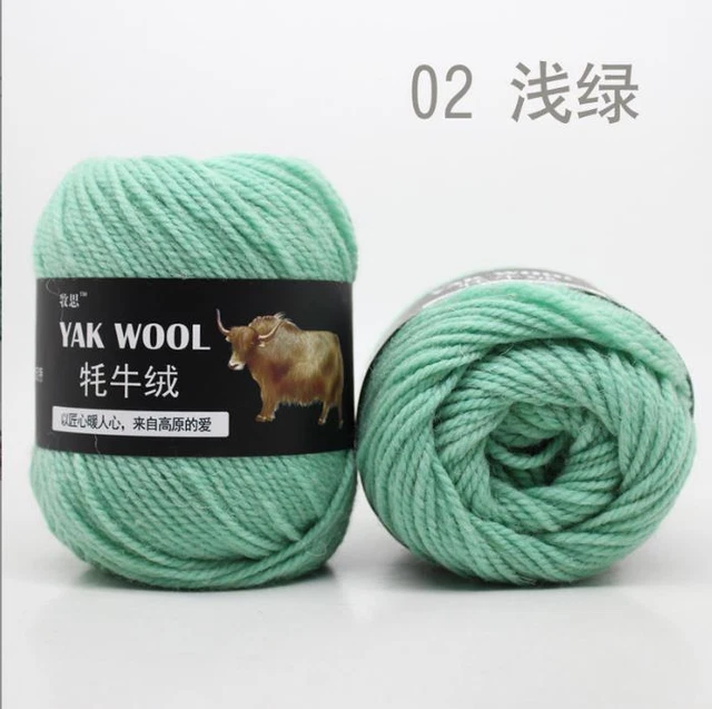 1000g Strickwolle Yak Wolle Cashmere Chunky Garn Crochet Soft Baby Baumwolle HOT 3