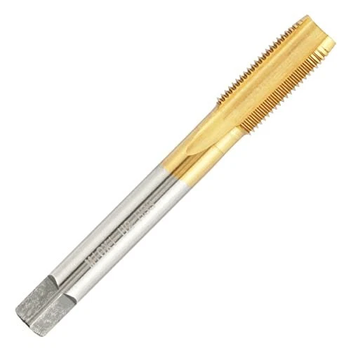 M10 X 1.0 HSS Ti-Coated Straight Flute Thread Tap, Titanium Coated