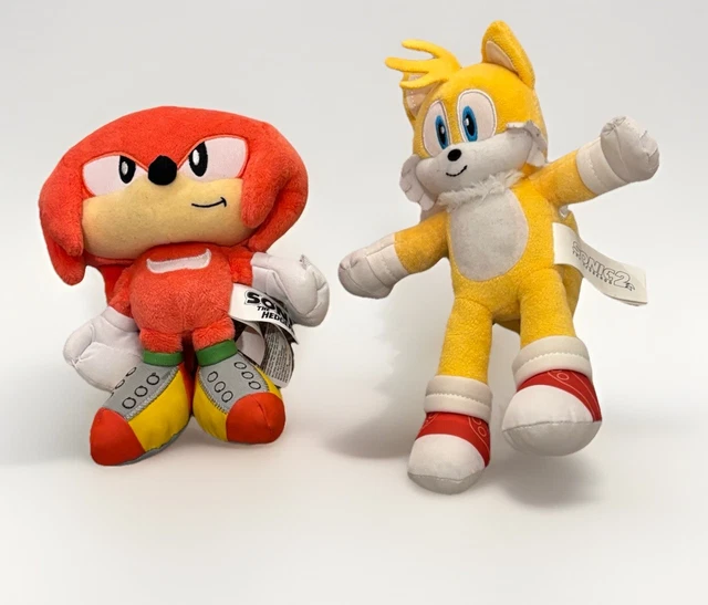 SONIC THE HEDGEHOG Knuckles & Tails Soft Toys Plush 9” SEGA Jakks ...