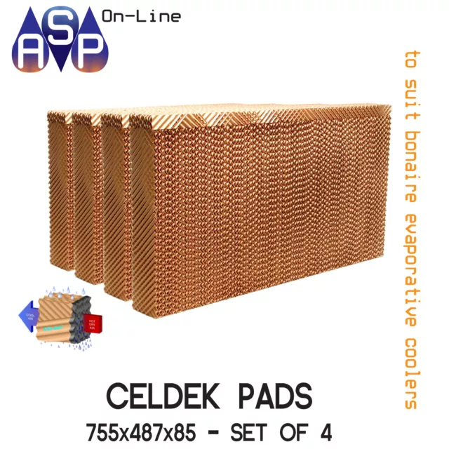 Genuine From Bonaire Celdek Filter Pads - #Cel57 - (Set Of 4)