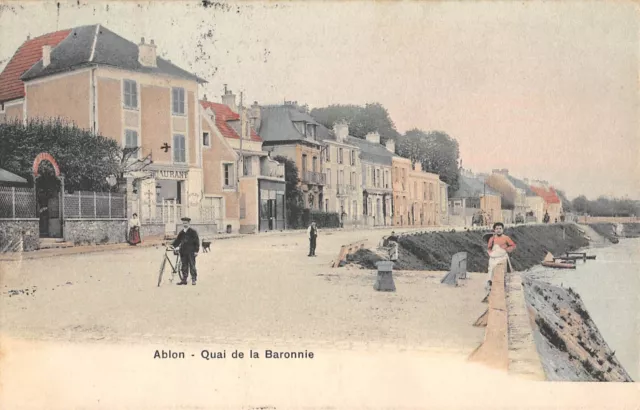 Cpa 94 Ablon Quai De La Baronnie