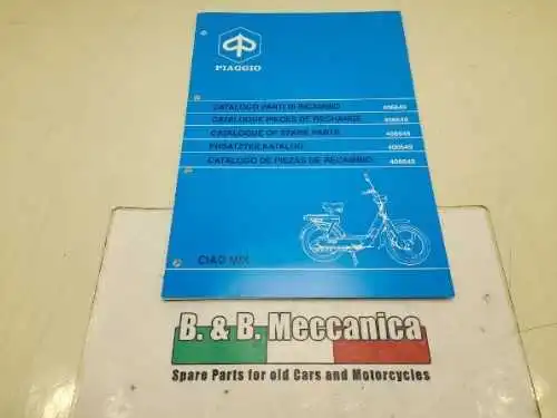 Catalogue Pièce de Rechange New Orig Piaggio Ciao Mix (YE2001)