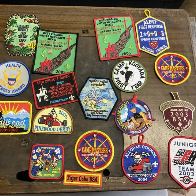 Boy Scout Cub Scout Weblos Patch Awards  Collection  2001-2005