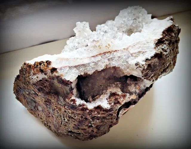 Quarzdruse - Goethit 8,6 Kg. Hoher Atlas, Marokko - Mineralien - 2