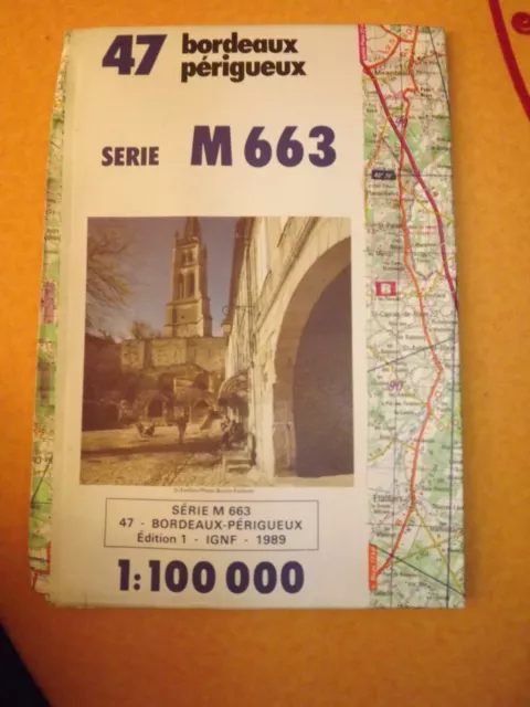 1989 IGN 47 Series M663 Bordeaux Perigueux Card