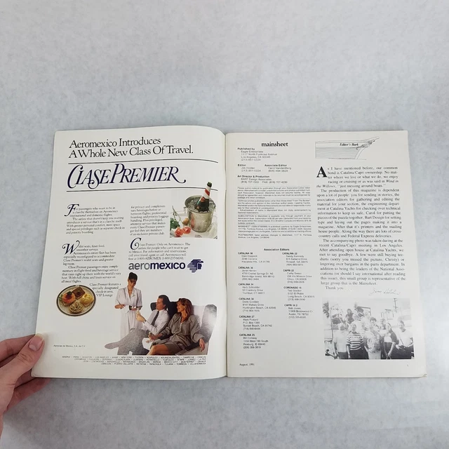 MAINSHEET MAGAZINE - August 1991 Vol 9 No 3 Vintage Sailing Magazine NO ...