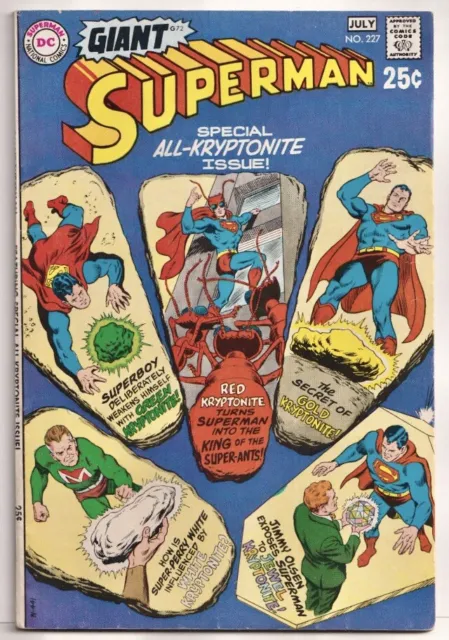 Superman #227 Giant Size G-72 8.0/8.5  1970