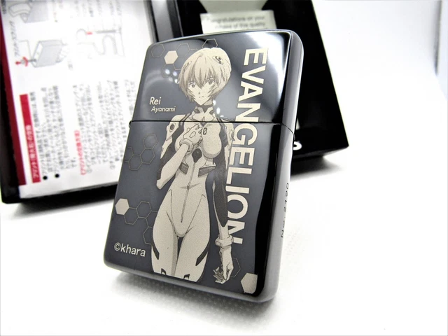 Evangelion Ayanami Rei Black Zippo 2020 MIB Rare