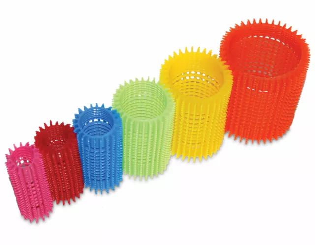 Hair Setting Brush Rollers Skelox With Plastic Pins - All Sizes