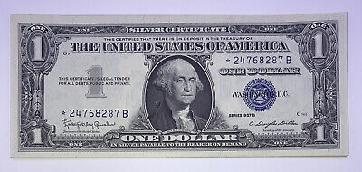 1957 **Star**Note One Dollar Silver Certificate Gem Uncirculated Crisp And Clean