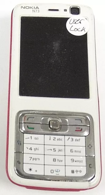 Nokia N73 - White and Red ( Unlocked ) Very Rare International Smartphone