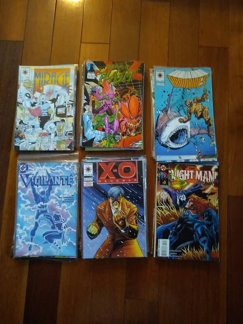 Huge 70 Misc. Comic Book  Lot- Marvel, Dc, Malibu, Dark Horse, Valiant, Etc.