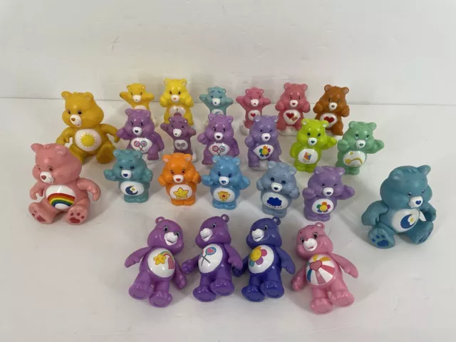 Vintage Care Bears TCFC PVC Figures Figurines Some Have Movable Arms Lot