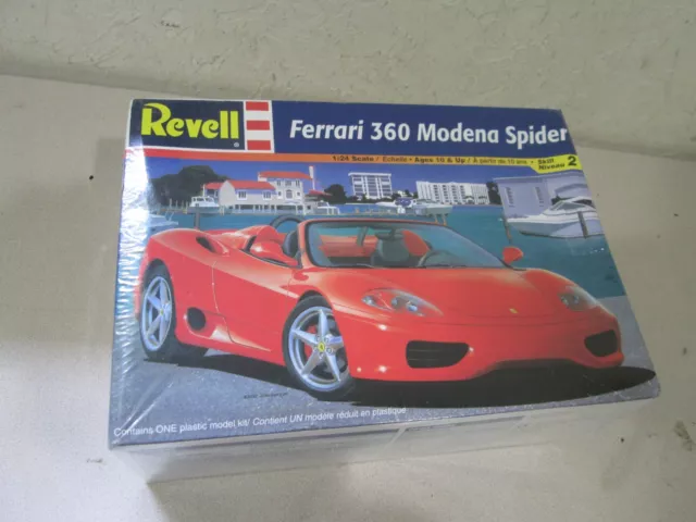 Revell Monogram Ferrari 360 Modena Spider Convert 1/24 Scale Model Kit *SEALED*