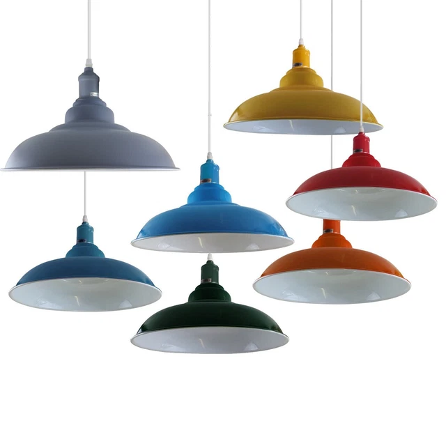 Retro Modern Vintage Metal Ceiling Pendant Industrial Light Kitchen Chandelier