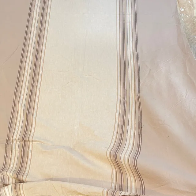 Mantel Diseño Hogar Rectangular Marrón Rayas 100% Algodón Clásico Moderno