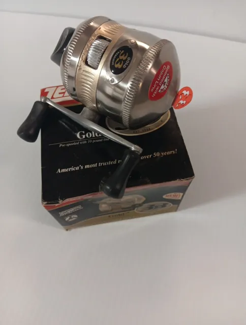 VINTAGE ZEBCO 700 Gold metal foot casting reel Made in USA $49.99 - PicClick