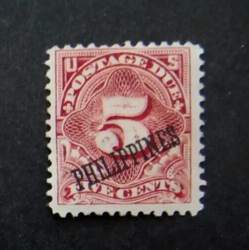 US Possession Stamp 1899 5c Postage Due Philippines J3