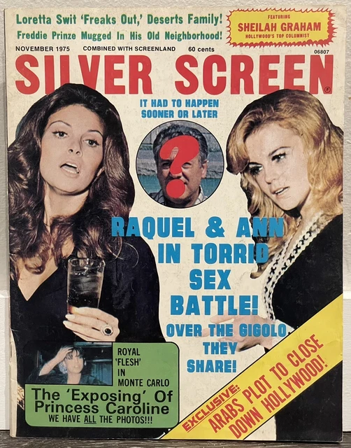 SILVER SCREEN MAGAZINE November 1975 Raquel Welch AnnMargaret Princess