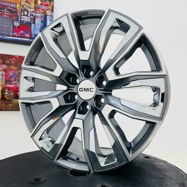 22& 2024 GMC Yukon Sierra Denali Wheels Rims Replica of Original OEM