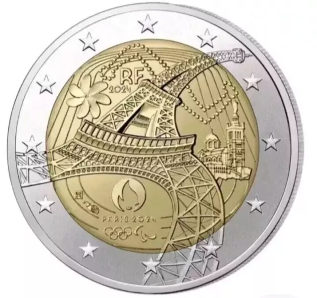 JO 2025 OLYMPICS GAMES PARIS 2025 EURO COIN COMMEMORATIVE New! School