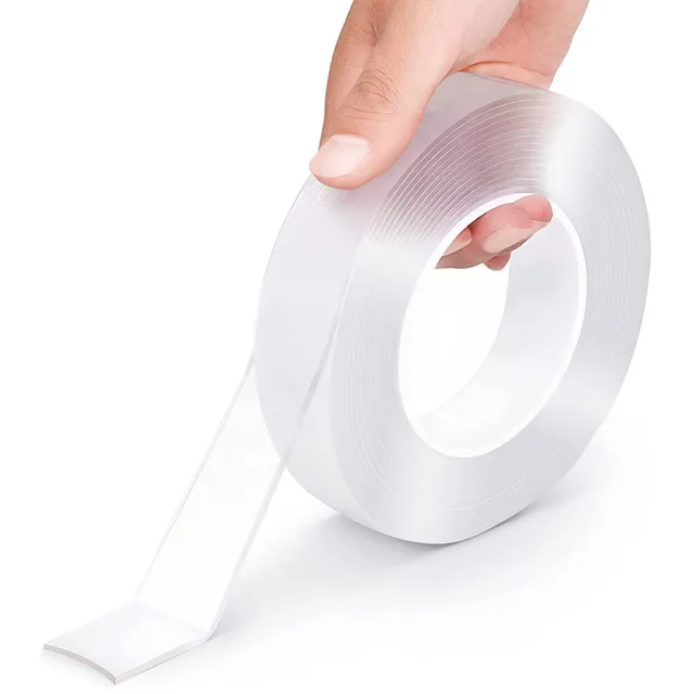 Double-Sided Nano Traceless Tape Clear Adhesive Invisible Gel Anti-Slip