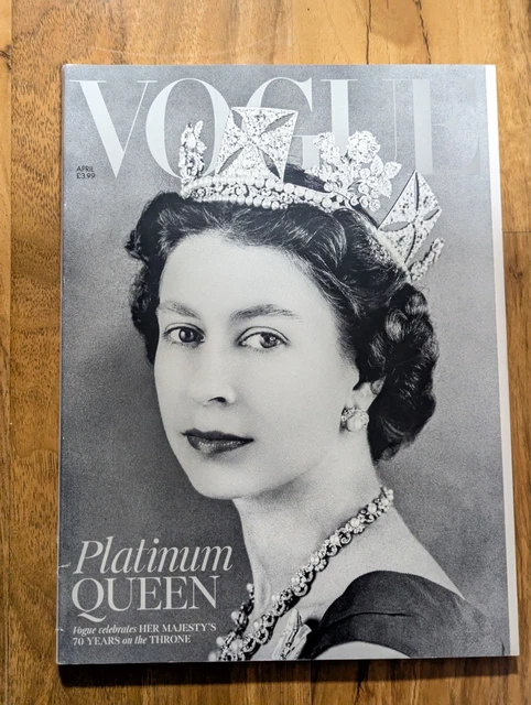 BRITISH VOGUE MAGAZINE April 2022 Queen Elizabeth II Platinum