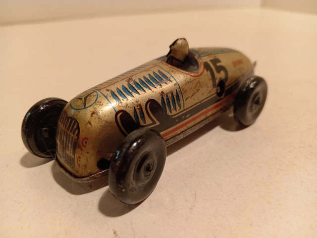Jouet Mécanique Goso - Tracteur Mercedes Benz L4500 + 2 Remorques - Tôle 1/43
