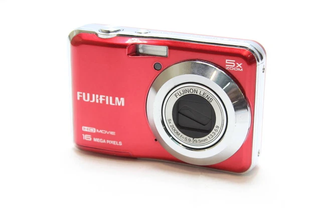 FUJIFILM FINEPIX AX600 Red Digital Camera, 12MP, 4x Zoom